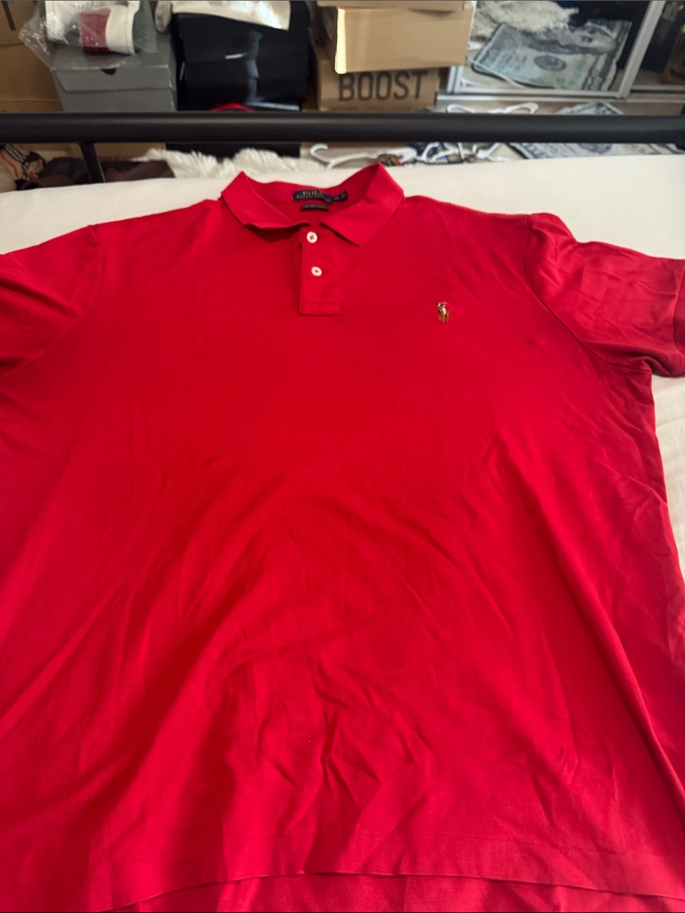 Polo by Ralph Lauren Men’s Bright Red Short-Sleeve Polo